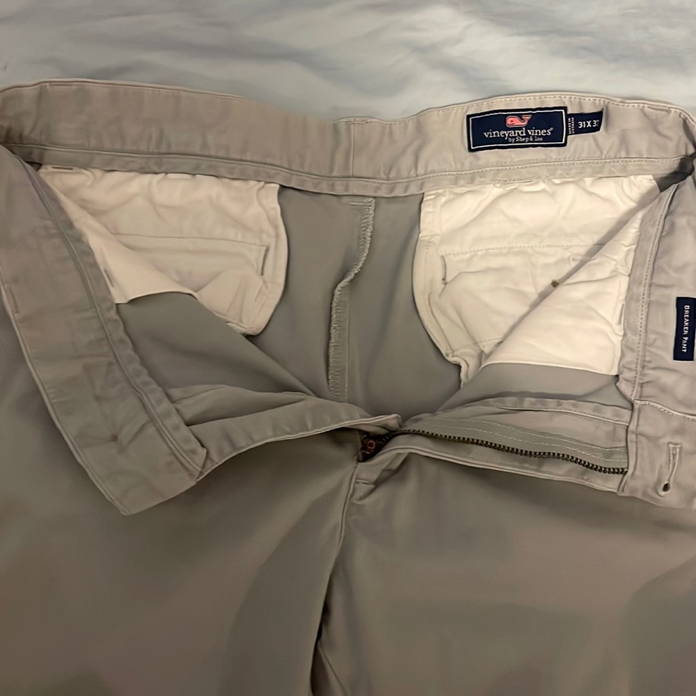 Worn 2 times, Vineyard Vines grey khaki pants, excellent condition